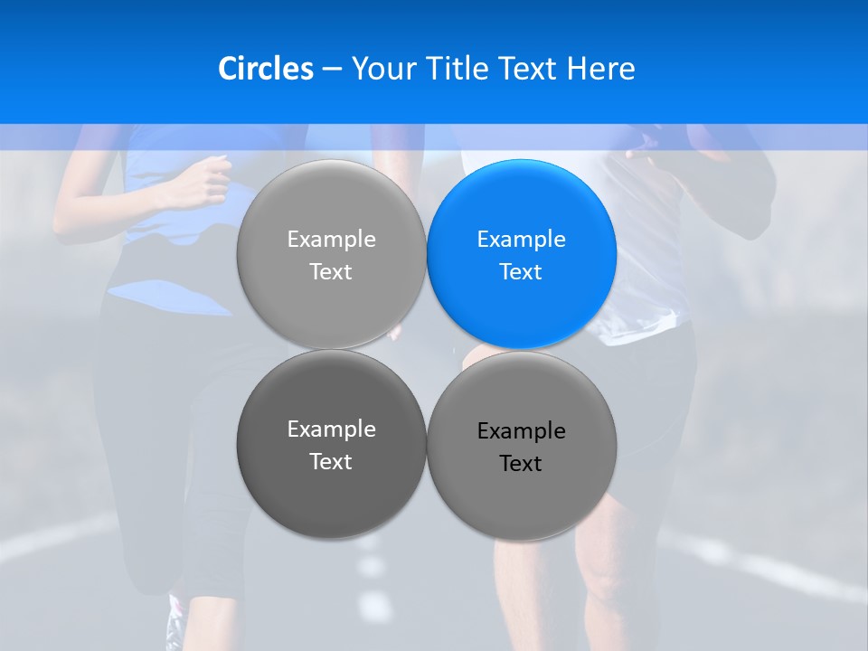 People Female Exercise PowerPoint Template