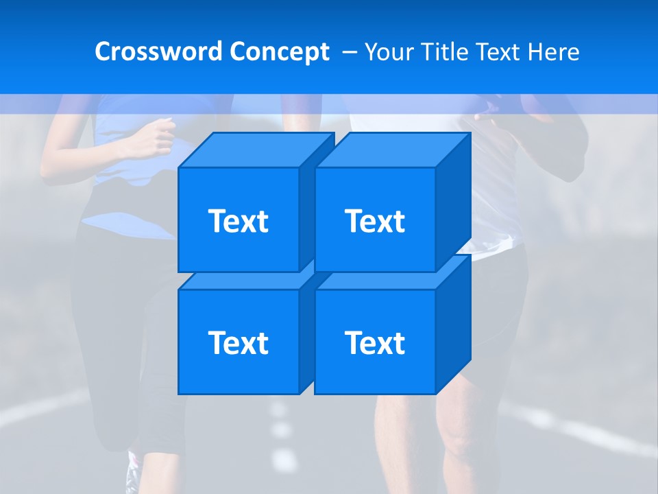 People Female Exercise PowerPoint Template