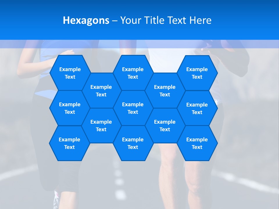 People Female Exercise PowerPoint Template