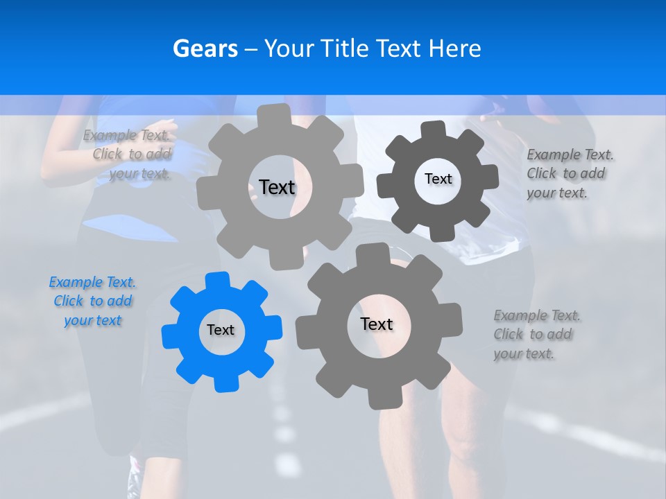 People Female Exercise PowerPoint Template