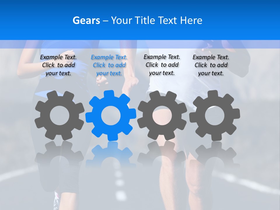 People Female Exercise PowerPoint Template