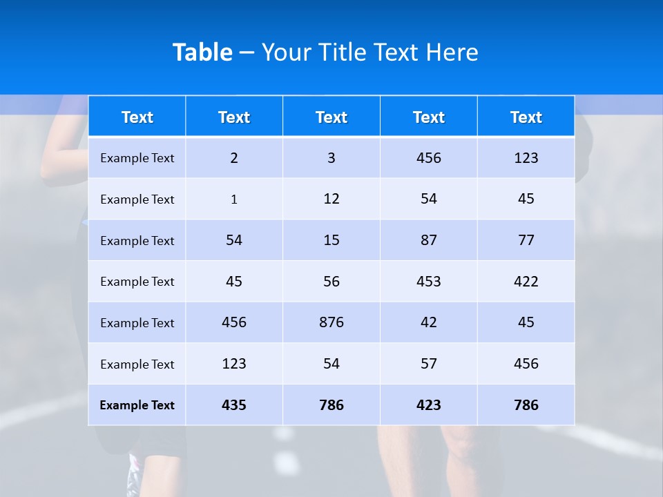 People Female Exercise PowerPoint Template