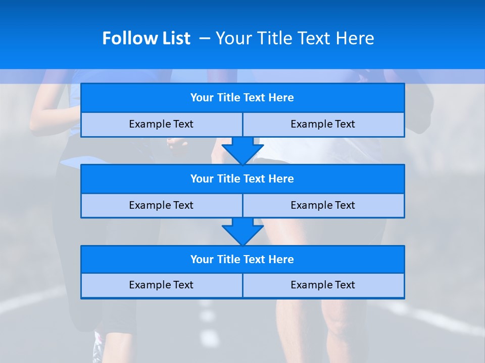 People Female Exercise PowerPoint Template
