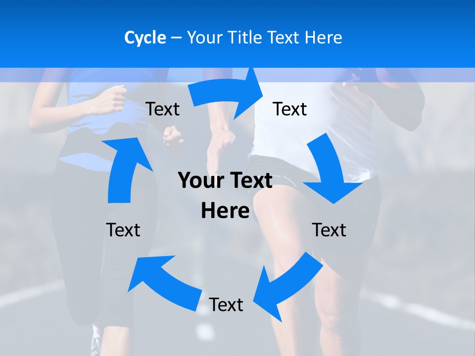 People Female Exercise PowerPoint Template