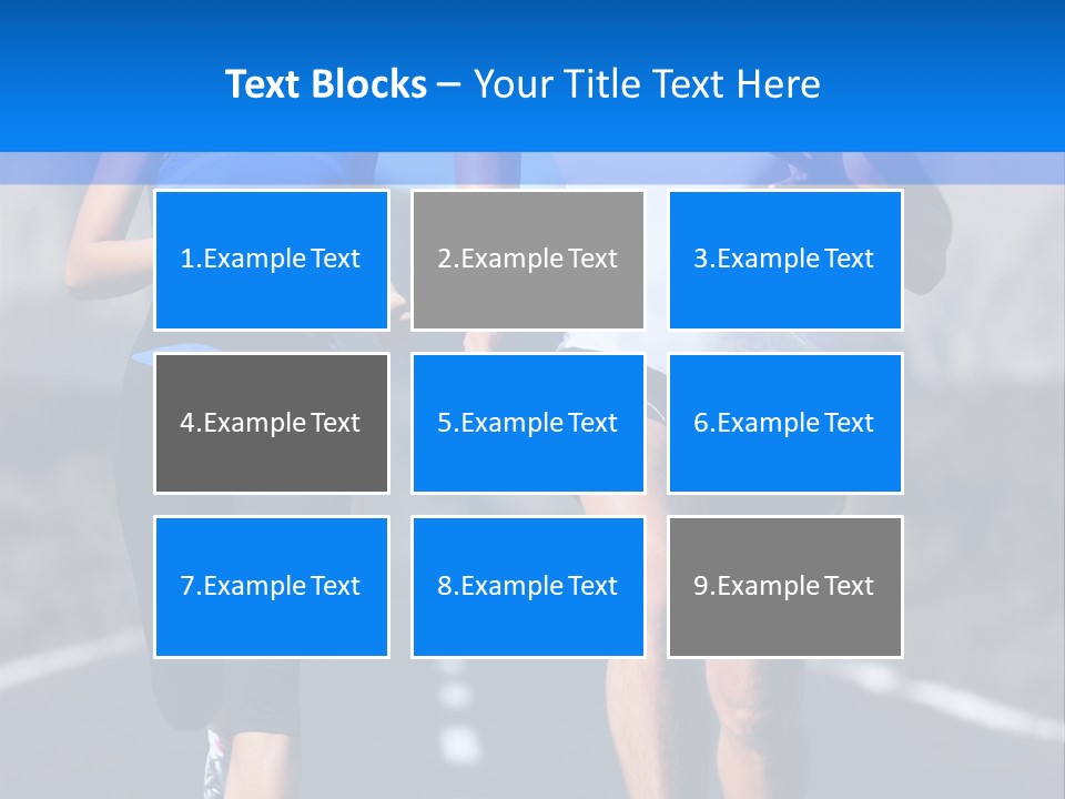 People Female Exercise PowerPoint Template