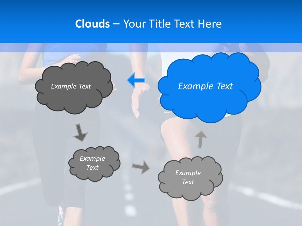 People Female Exercise PowerPoint Template