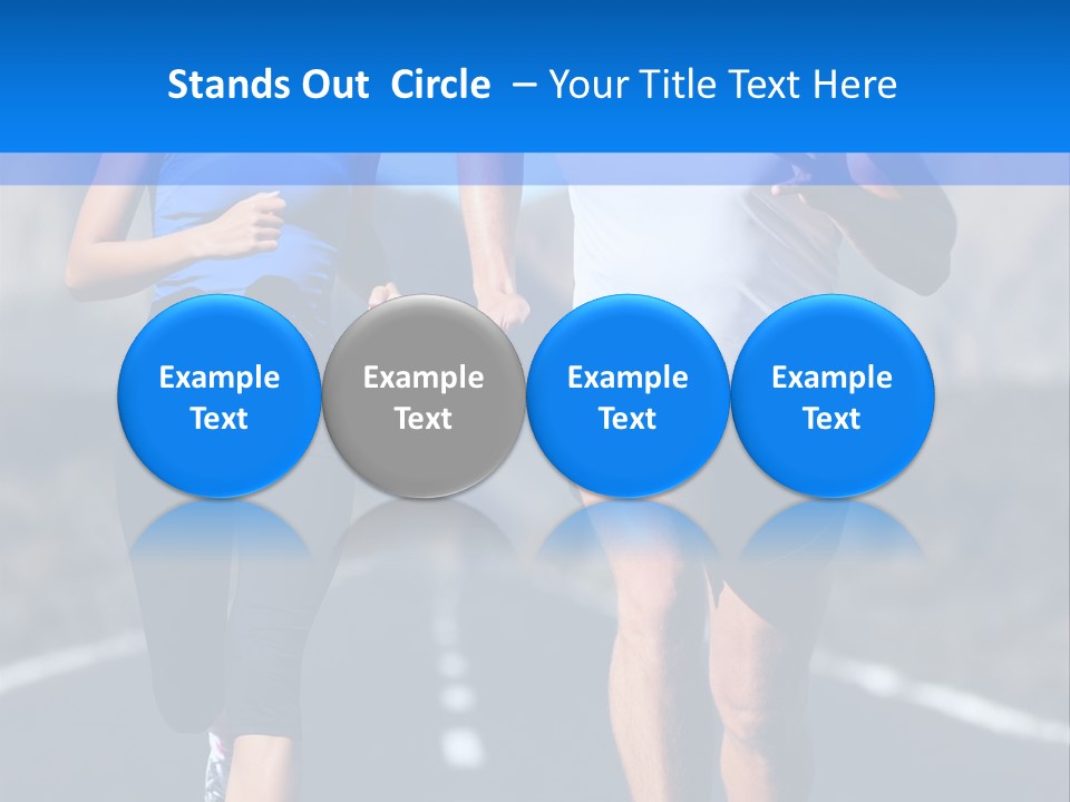 People Female Exercise PowerPoint Template