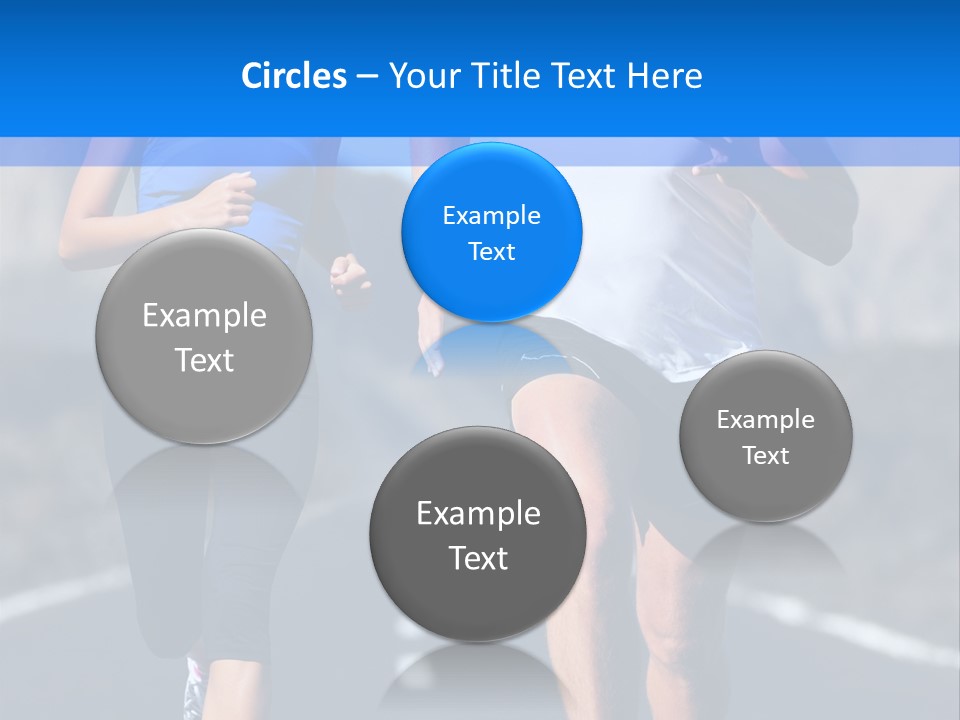 People Female Exercise PowerPoint Template