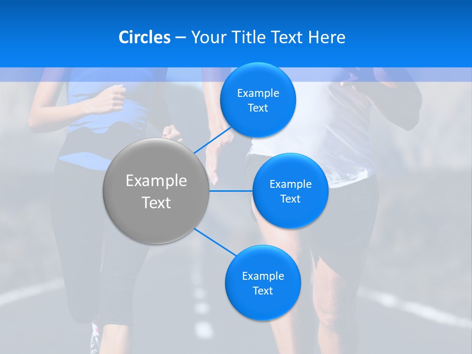 People Female Exercise PowerPoint Template