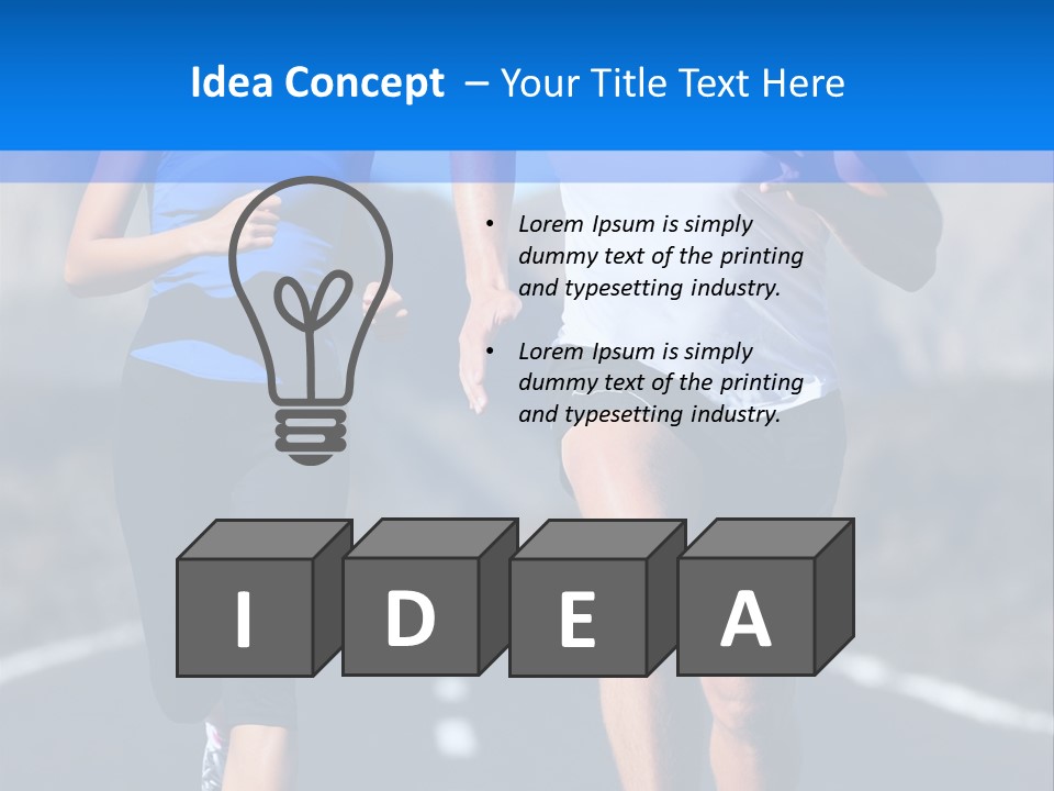 People Female Exercise PowerPoint Template