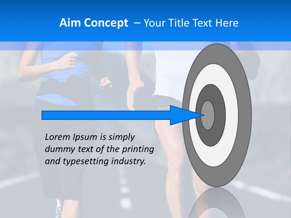 People Female Exercise PowerPoint Template