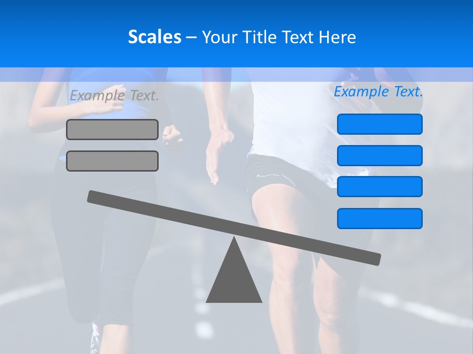 People Female Exercise PowerPoint Template