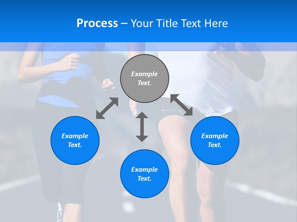 People Female Exercise PowerPoint Template