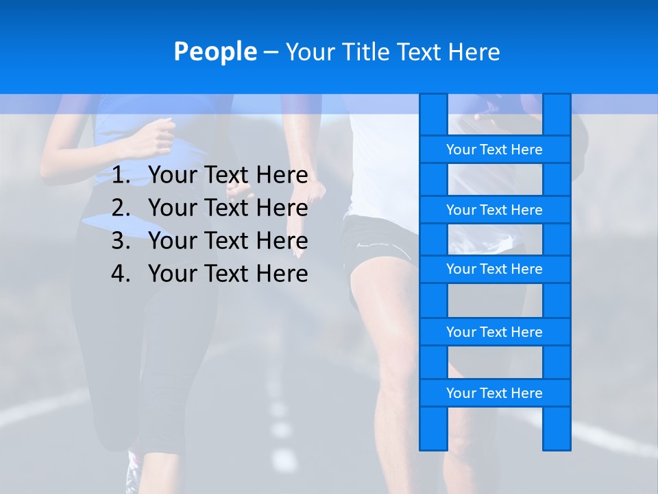 People Female Exercise PowerPoint Template