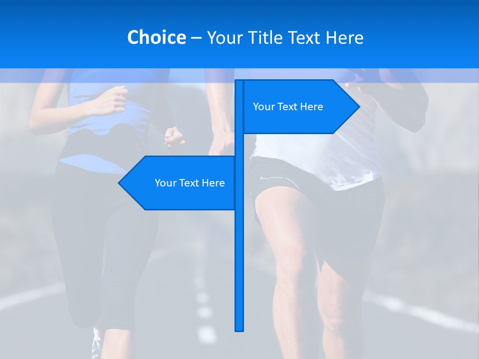 People Female Exercise PowerPoint Template