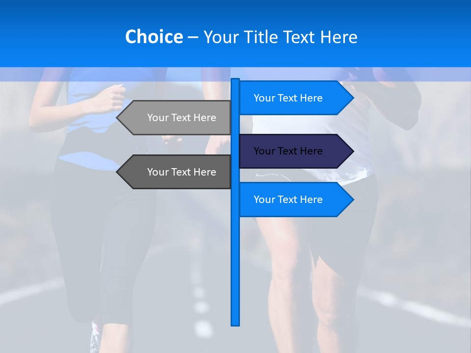 People Female Exercise PowerPoint Template