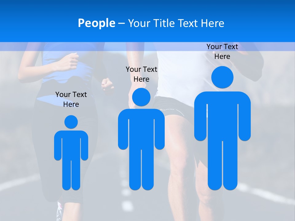 People Female Exercise PowerPoint Template