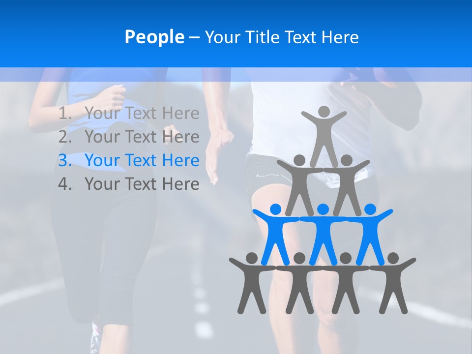 People Female Exercise PowerPoint Template