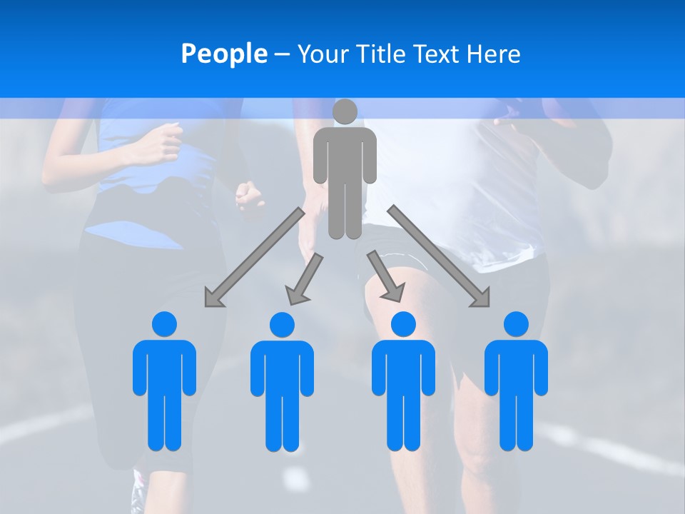 People Female Exercise PowerPoint Template