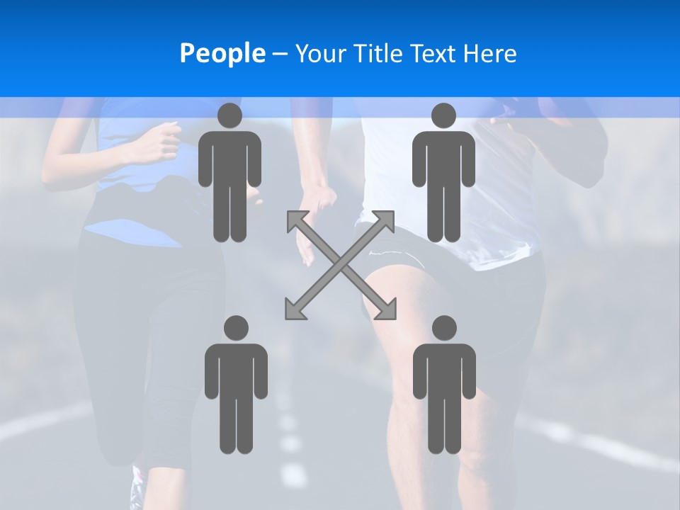 People Female Exercise PowerPoint Template