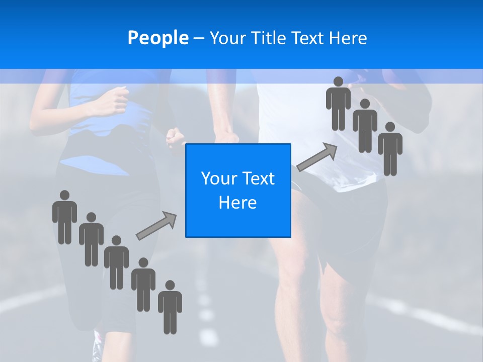 People Female Exercise PowerPoint Template