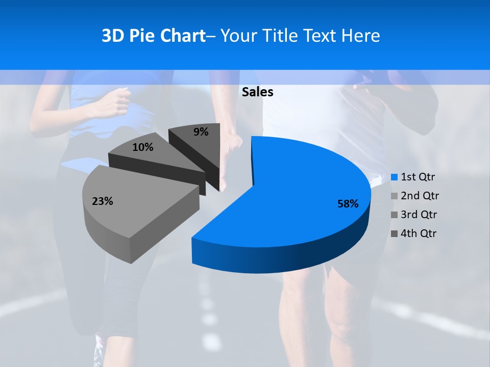 People Female Exercise PowerPoint Template