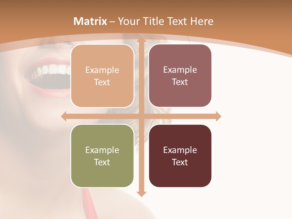 Smiling Health Cosmetics PowerPoint Template