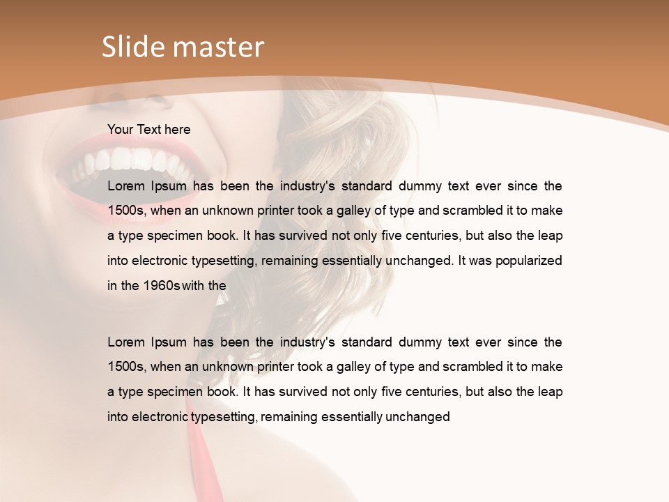 Smiling Health Cosmetics PowerPoint Template