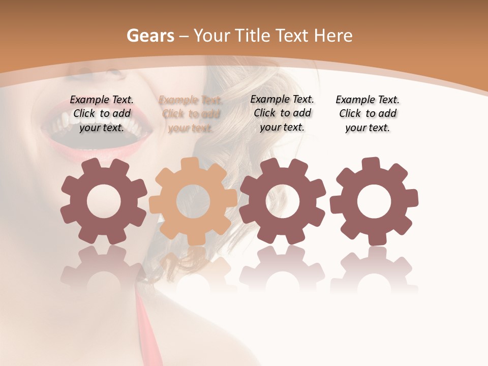 Smiling Health Cosmetics PowerPoint Template