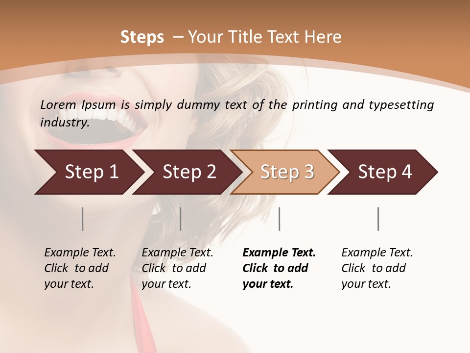 Smiling Health Cosmetics PowerPoint Template