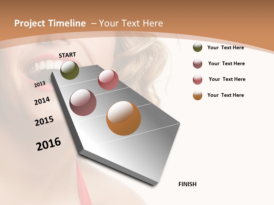 Smiling Health Cosmetics PowerPoint Template