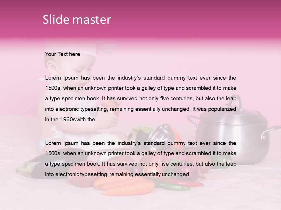 Red Hat Child PowerPoint Template