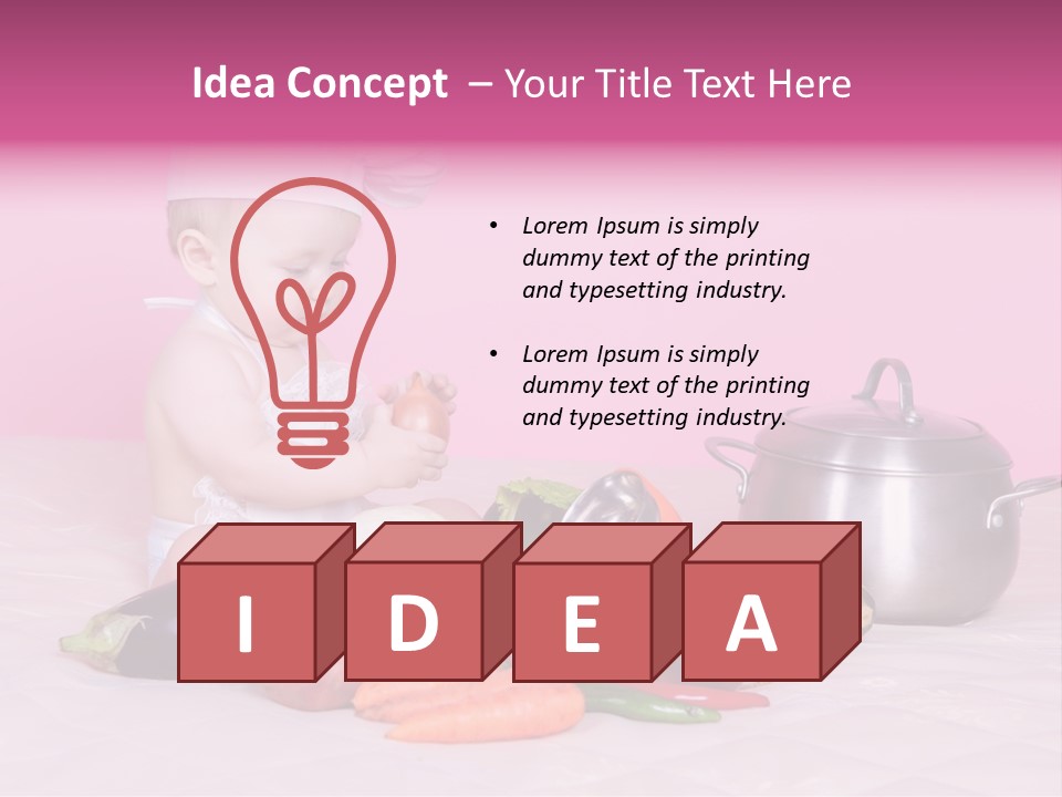 Red Hat Child PowerPoint Template