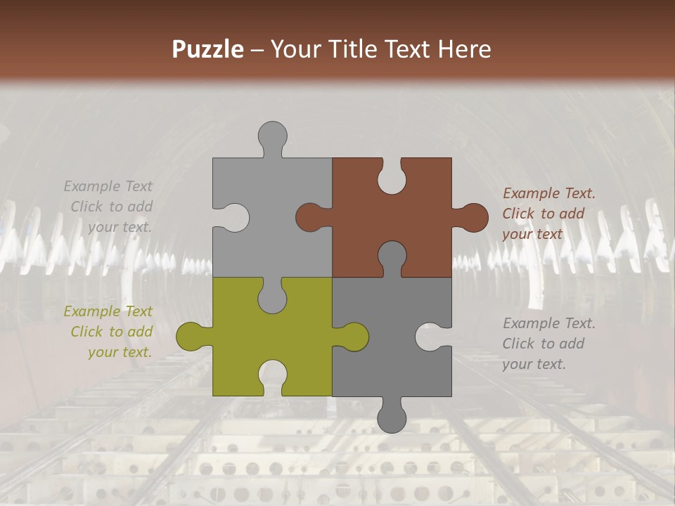 A Train Station Is Shown In This Image PowerPoint Template