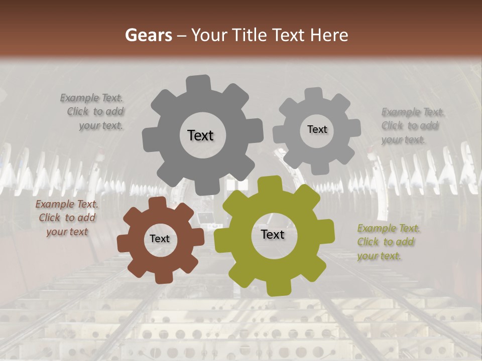 A Train Station Is Shown In This Image PowerPoint Template