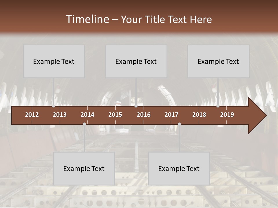 A Train Station Is Shown In This Image PowerPoint Template