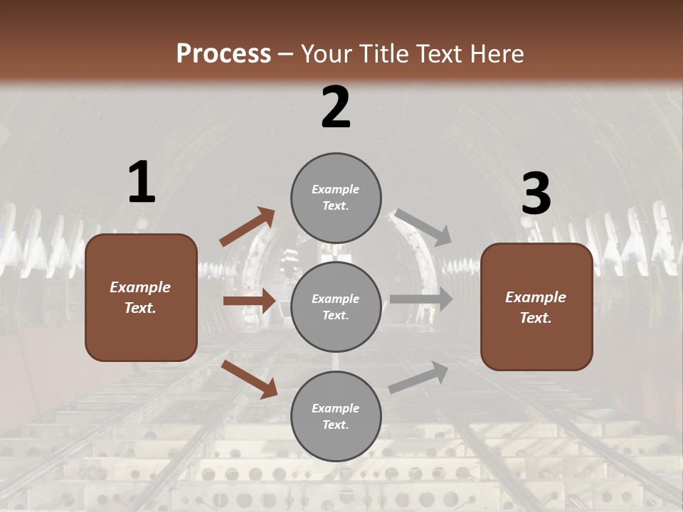 A Train Station Is Shown In This Image PowerPoint Template