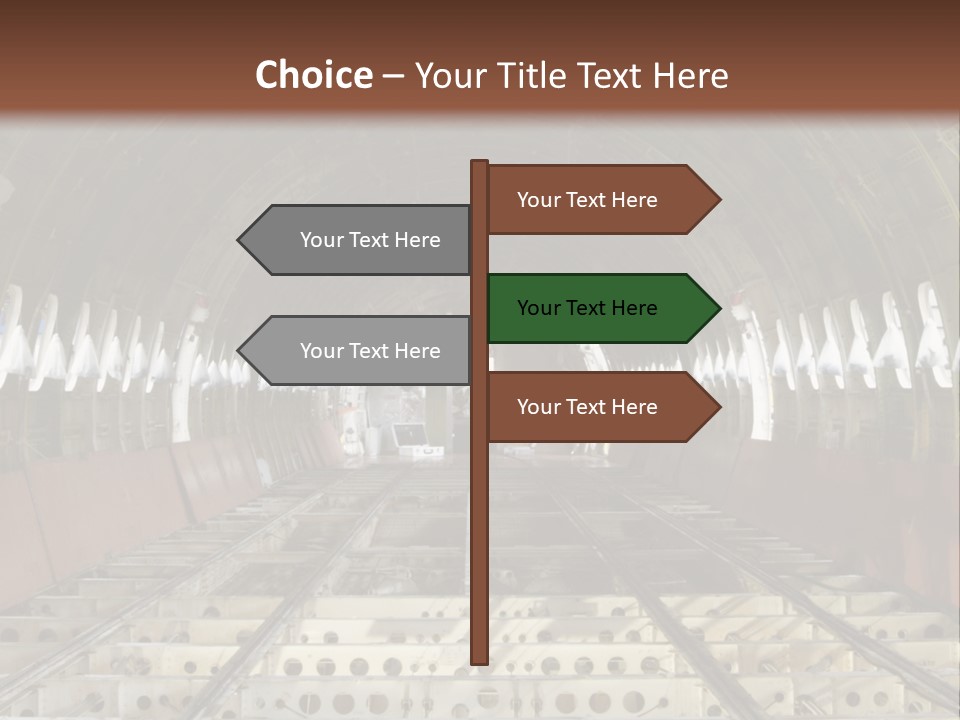 A Train Station Is Shown In This Image PowerPoint Template