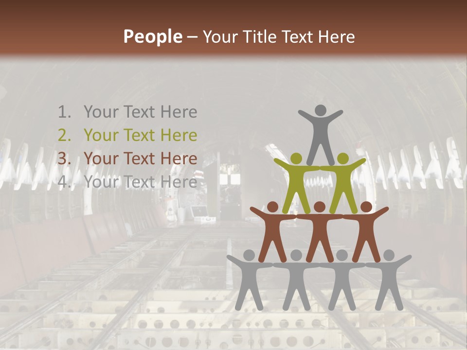 A Train Station Is Shown In This Image PowerPoint Template