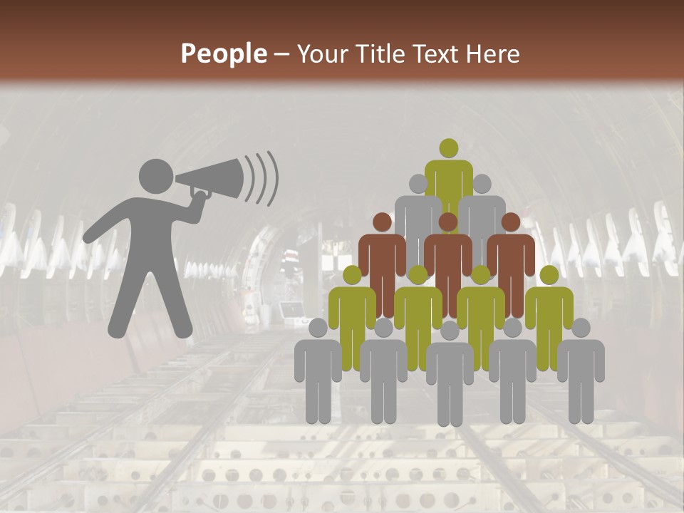 A Train Station Is Shown In This Image PowerPoint Template