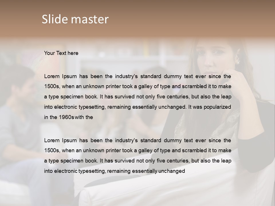 Male Negative Boyfriend PowerPoint Template