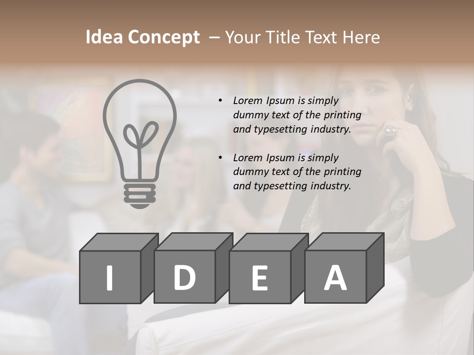 Male Negative Boyfriend PowerPoint Template