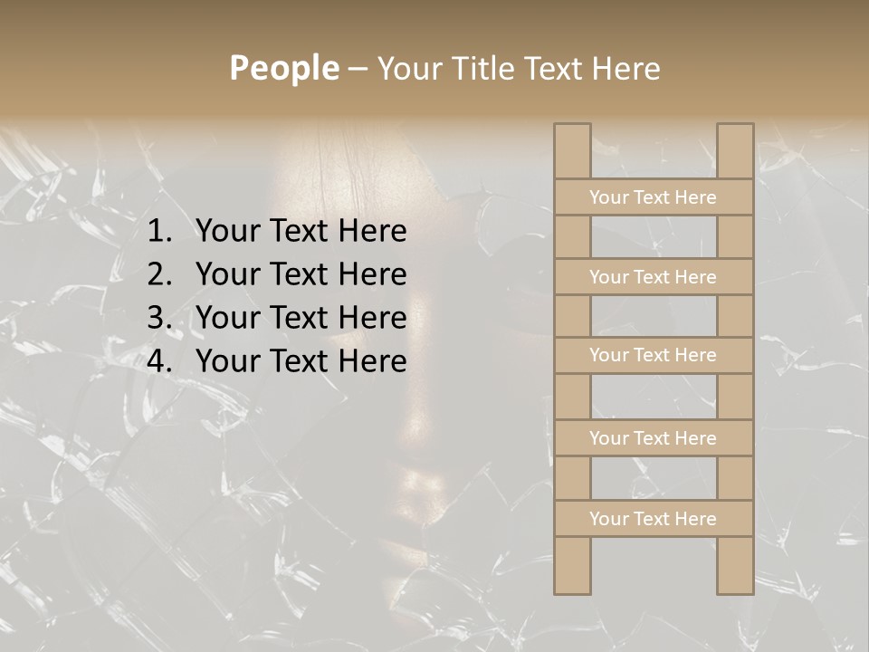 Head Hair Person PowerPoint Template