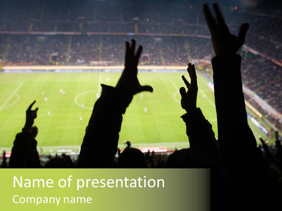 League Game Goal PowerPoint Template