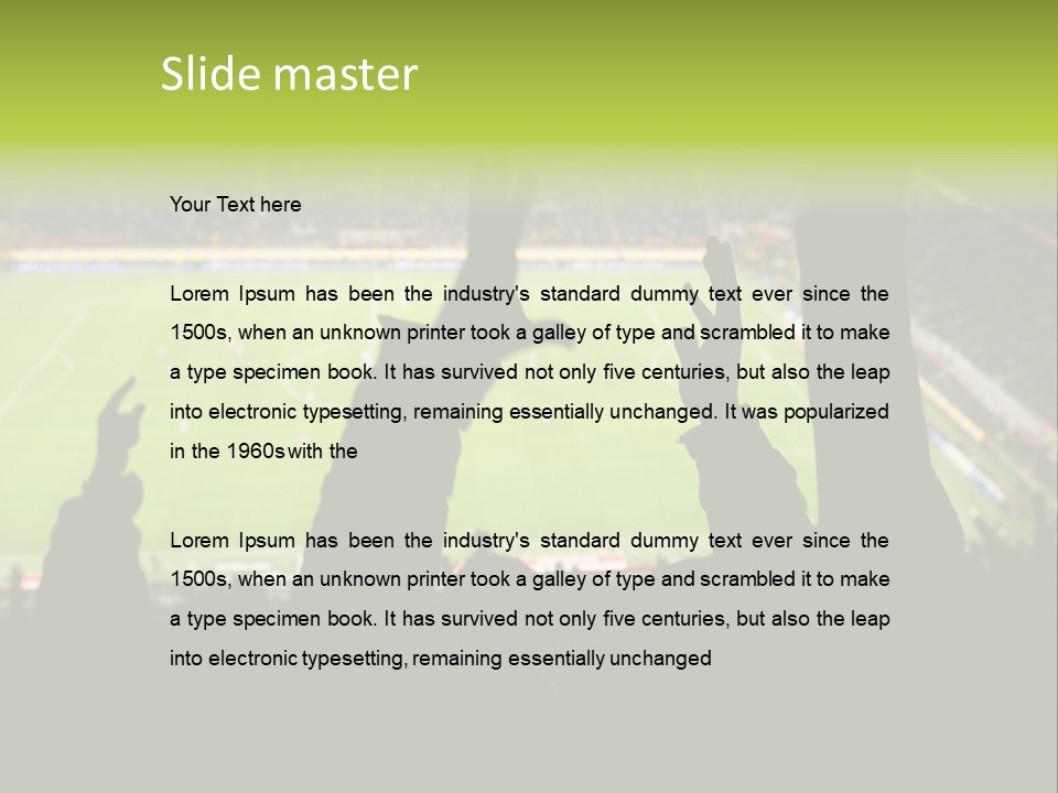 League Game Goal PowerPoint Template