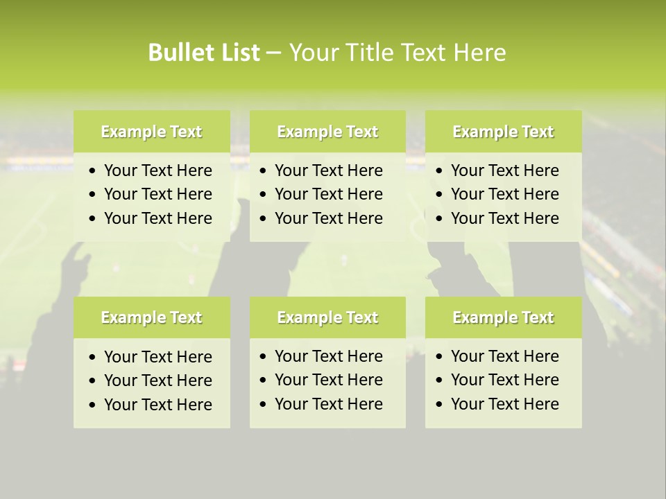 League Game Goal PowerPoint Template