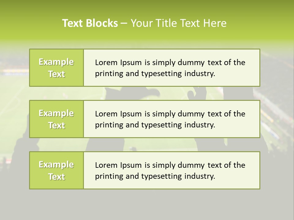 League Game Goal PowerPoint Template