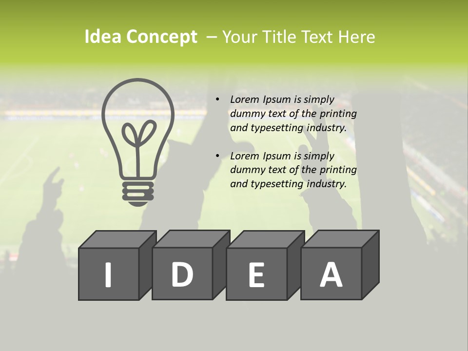 League Game Goal PowerPoint Template