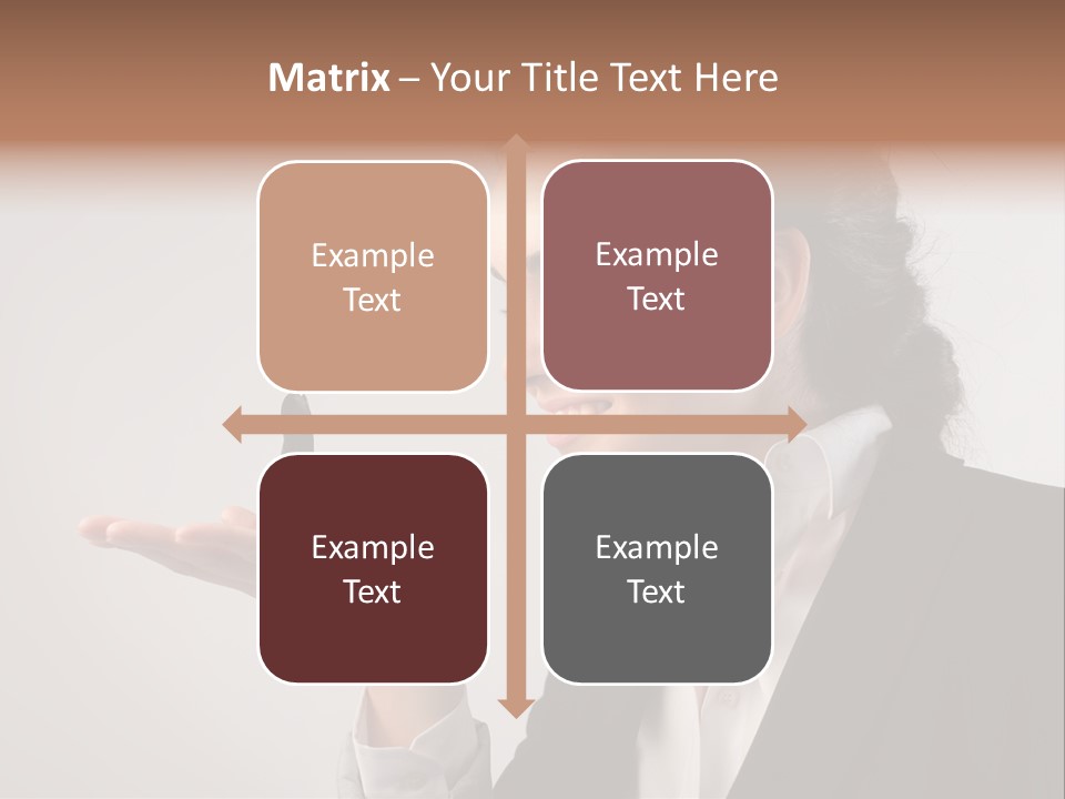 A Woman Holding A Small Toy In Her Hand PowerPoint Template