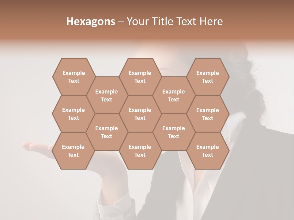 A Woman Holding A Small Toy In Her Hand PowerPoint Template